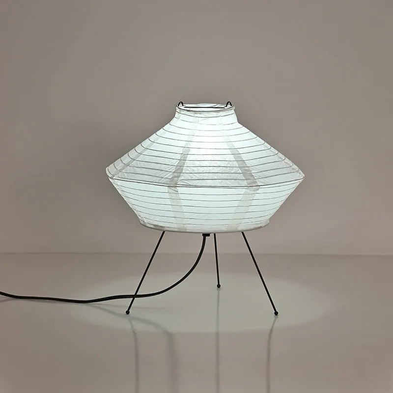 Japanese-style simple rice paper vertical table lamp bedside use 30cm diameter 32cm height