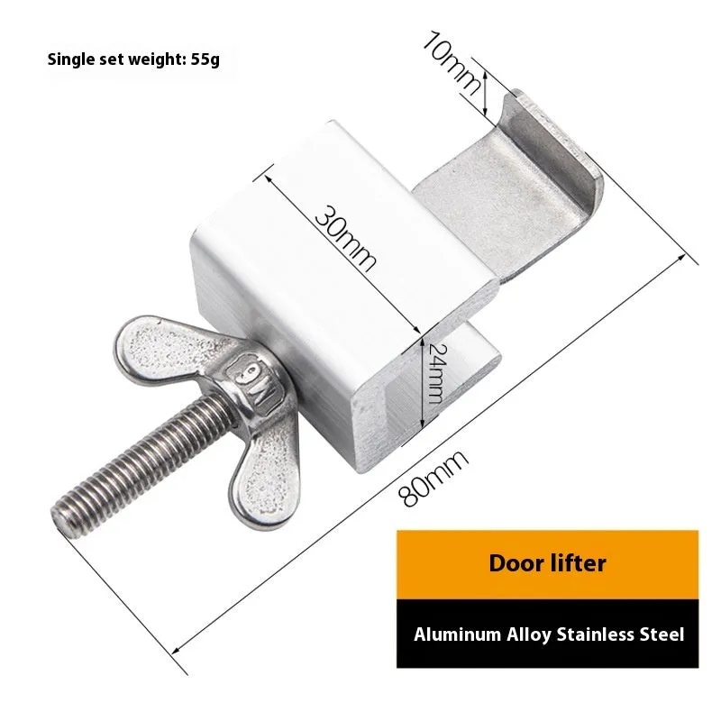 Portable hotel security lock door stopper in stainless steel and aluminium alloy