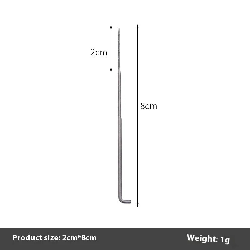 Wool felt stamp pin handicraft tool with multiple needle thickness options including thick, thin, and star needles.