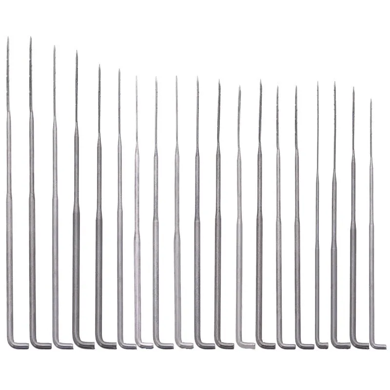 Wool felt stamp pin handicraft tool with multiple needle thickness options including thick, thin, and star needles.