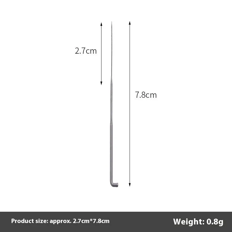 Wool felt stamp pin handicraft tool with multiple needle thickness options including thick, thin, and star needles.