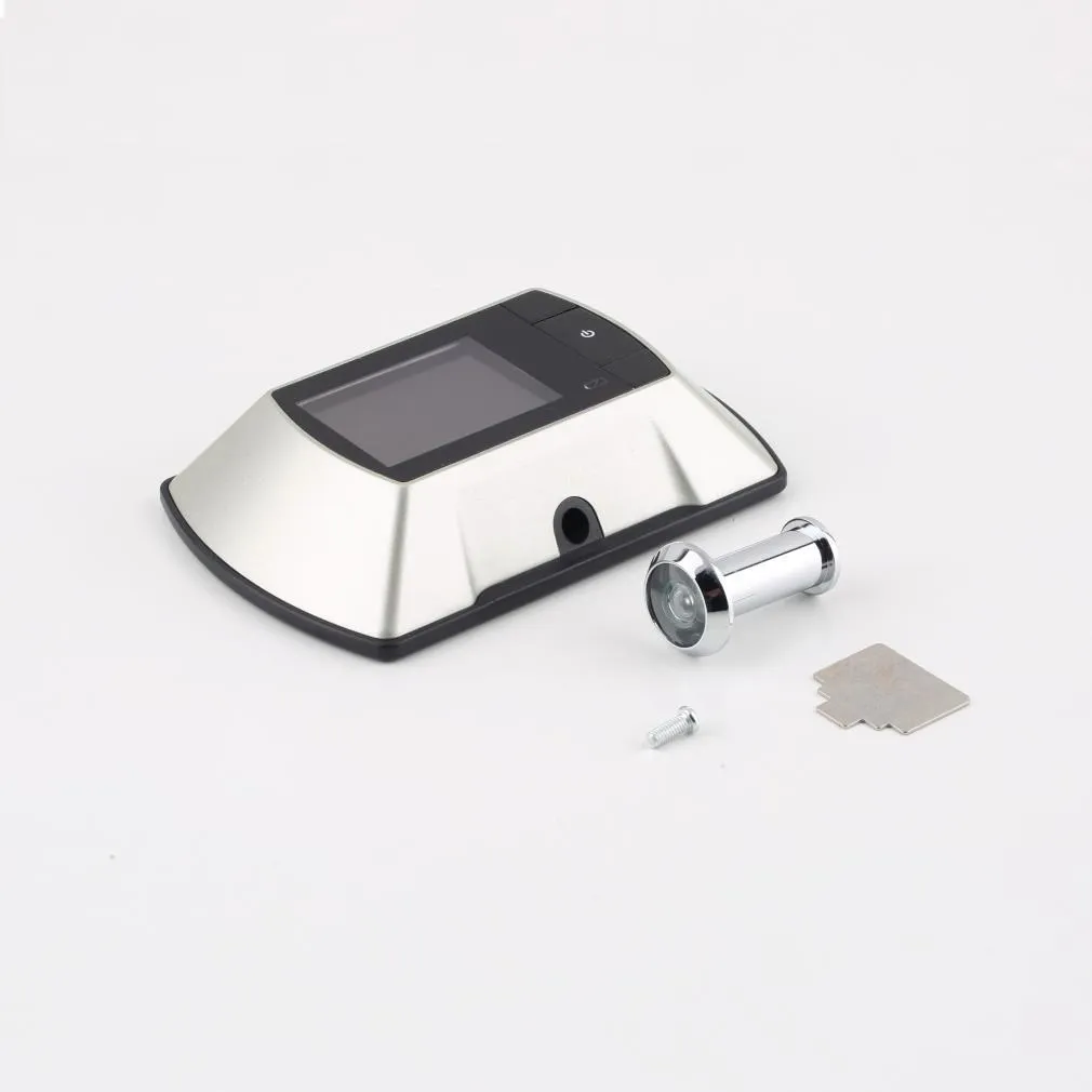Wireless LCD digital door peephole monitor with indoor screen and outdoor camera unit