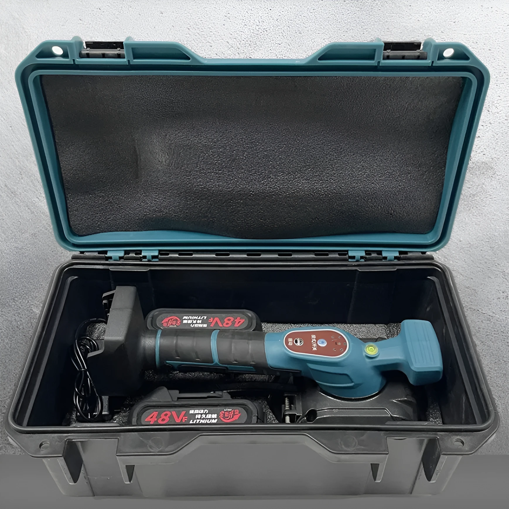 Household high-power electric ceramic tile tiling machine with 21V rechargeable lithium battery and cloth bag for tile paving