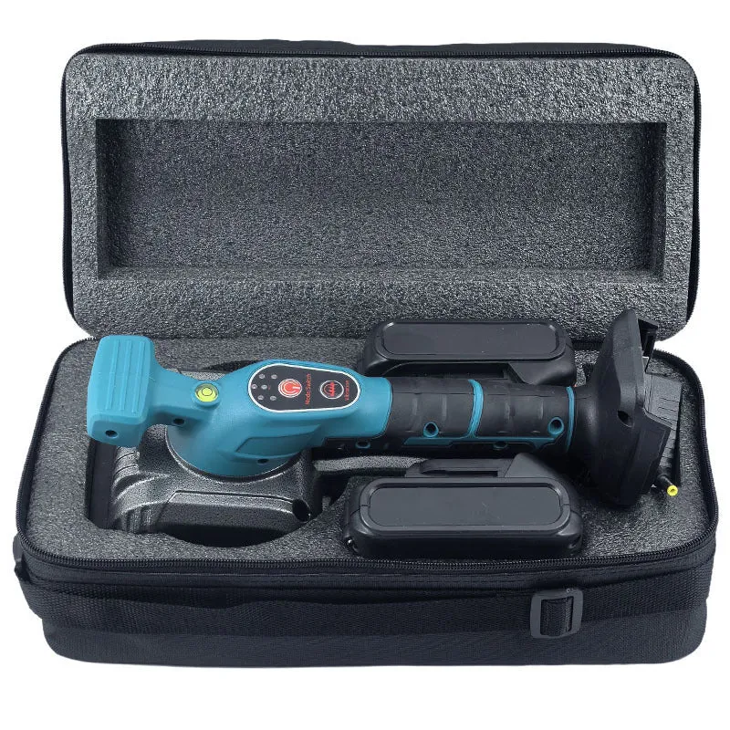 Household high-power electric ceramic tile tiling machine with 21V rechargeable lithium battery and cloth bag for tile paving