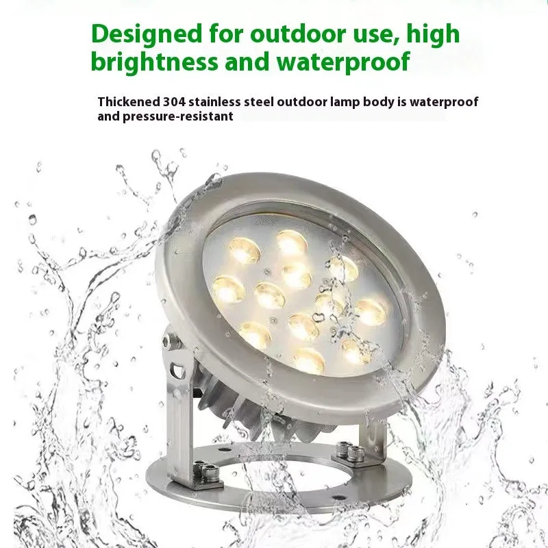 LED underwater lamp 6W blue light for swimming pool fountain pond submersion