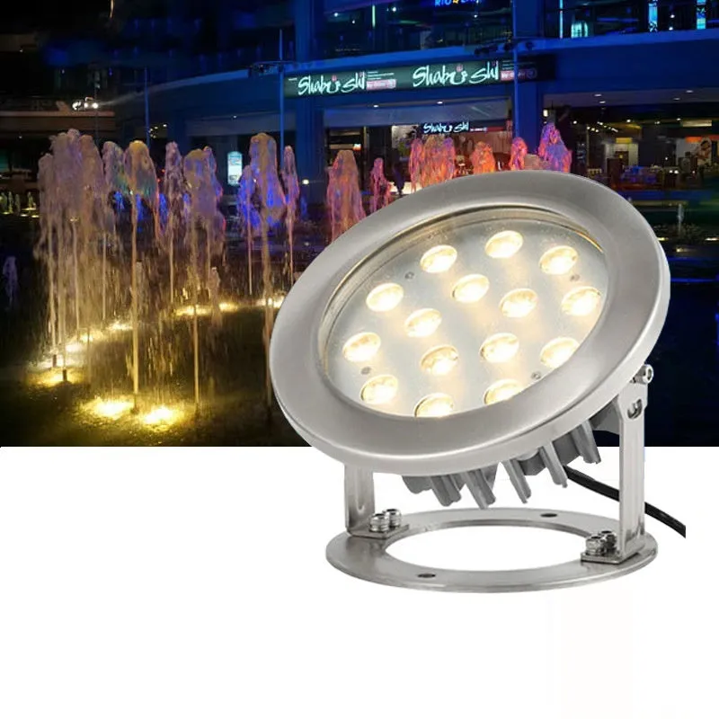 LED underwater lamp 6W blue light for swimming pool fountain pond submersion