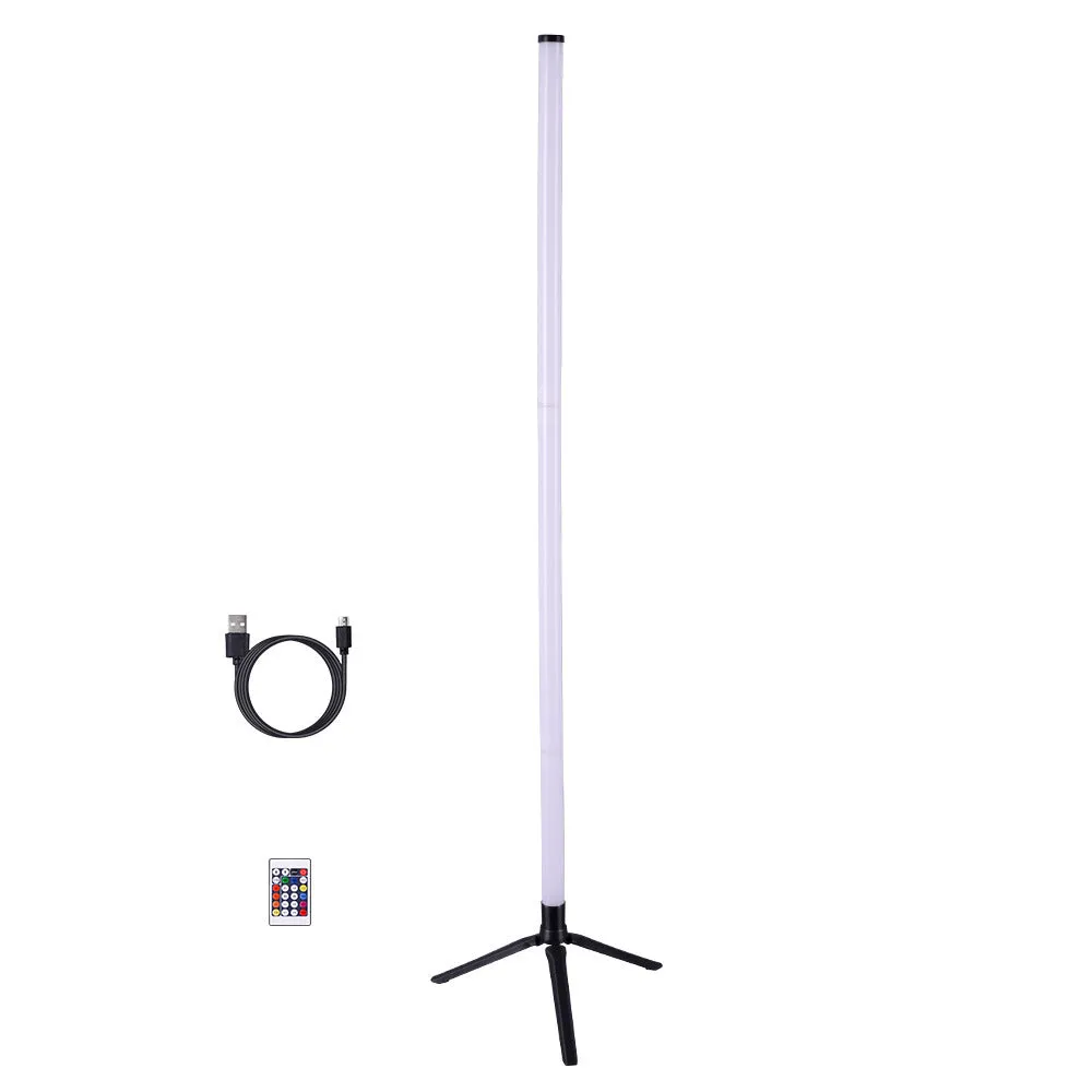 Corner ambience light with 60 RGBW LED beads, USB charging, remote and APP control, 5W