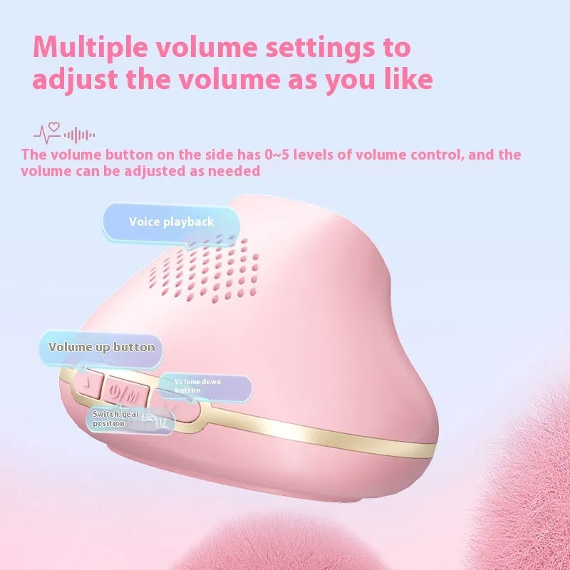 Pink one-piece portable foetus ECG monitor with USB charging cable for home maternity use