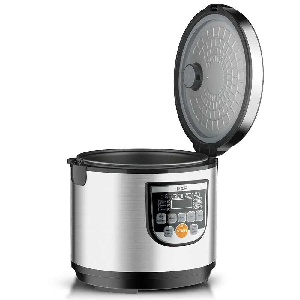 5L multifunctional rice cooker with LCD display, button control, colour R178, aluminium alloy lining