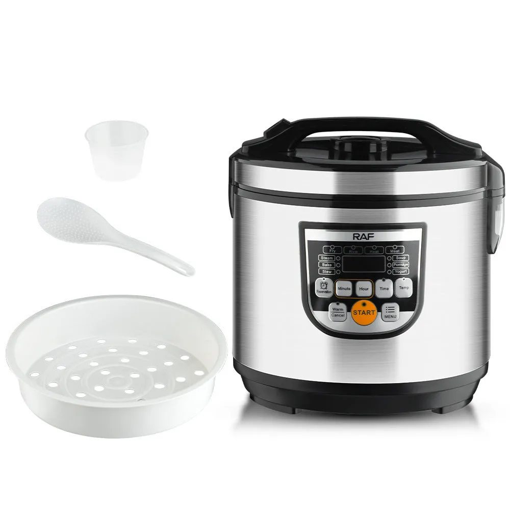5L multifunctional rice cooker with LCD display, button control, colour R178, aluminium alloy lining