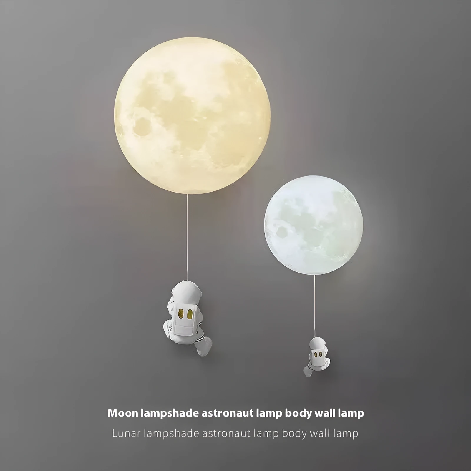 Children's room moon wall lamp modern minimalist Nordic 15cm diameter LED light fixture