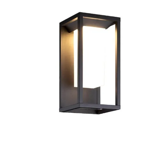 Aluminium outdoor wall lamp with 2 LED beads, warm white and pure white options, 140x170x290mm