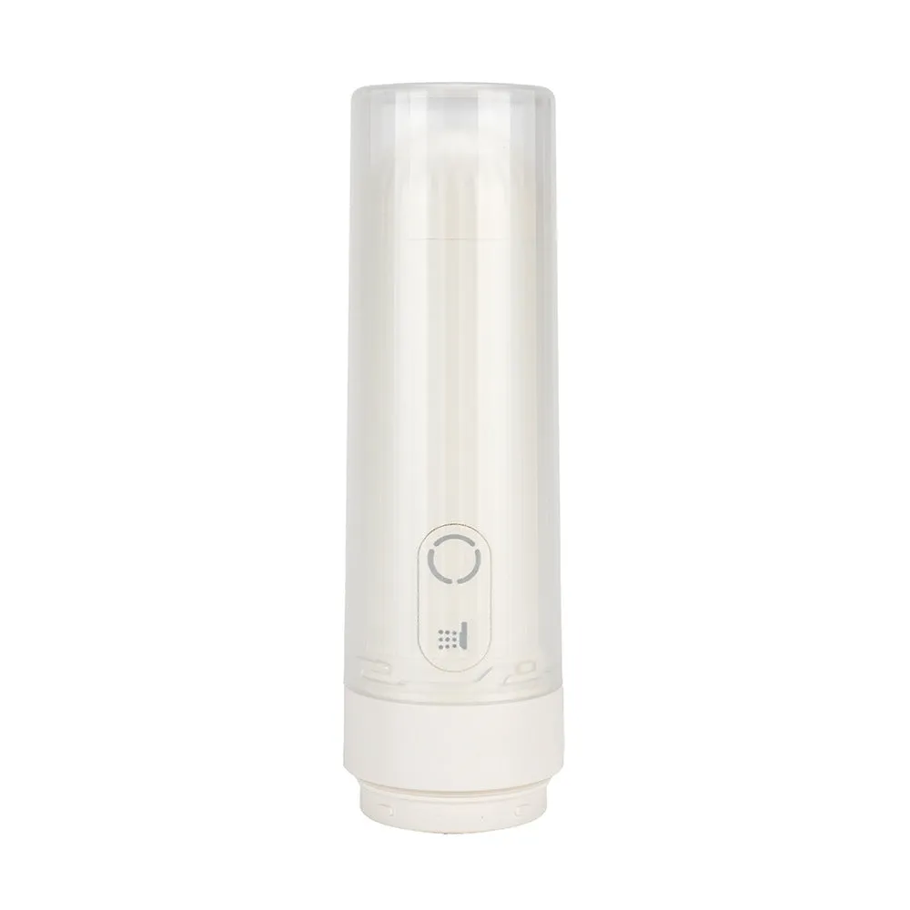 Portable waterproof electric handheld cleaning device in white with Type-C charging port