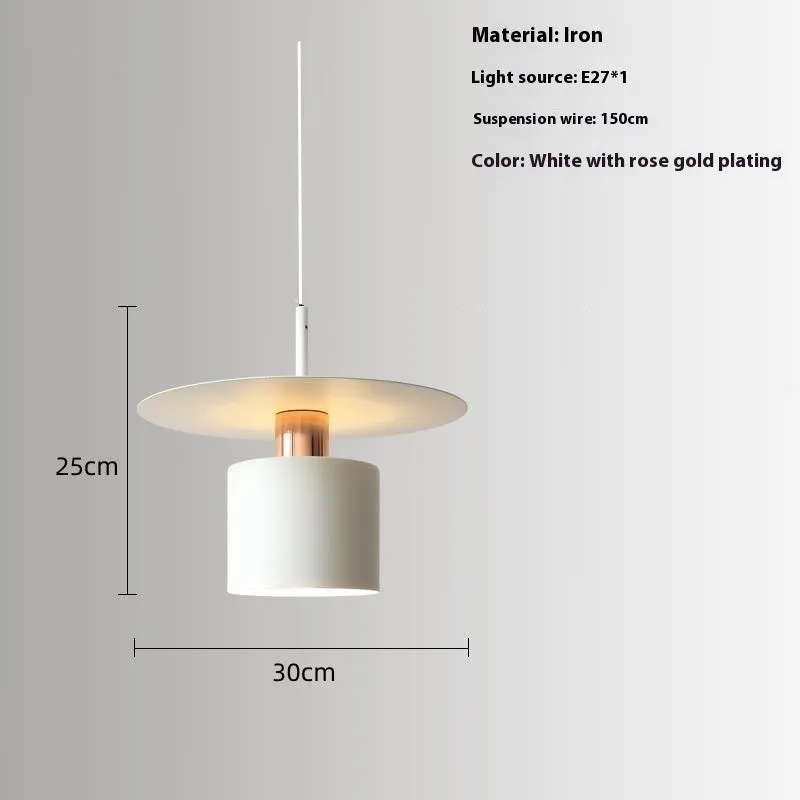 Modern minimalist small droplight chandelier in black 30cm for bedroom or study