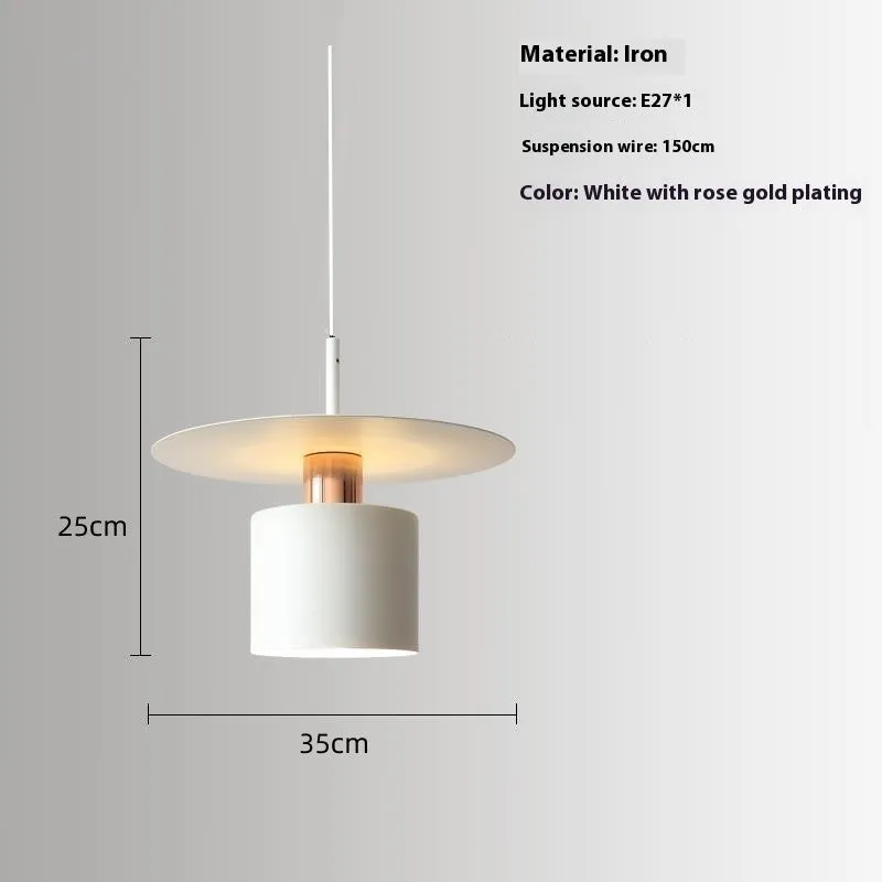 Modern minimalist small droplight chandelier in black 30cm for bedroom or study