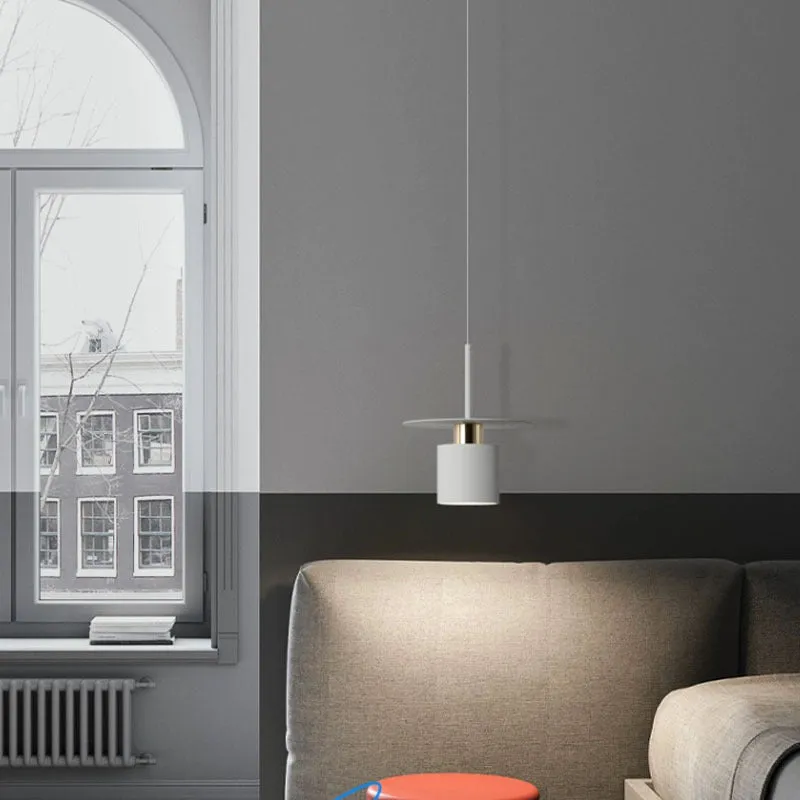 Modern minimalist small droplight chandelier in black 30cm for bedroom or study