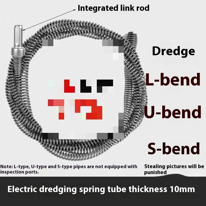 Steel wire sewer dredging spring with 10mm thickness for drain cleaning
