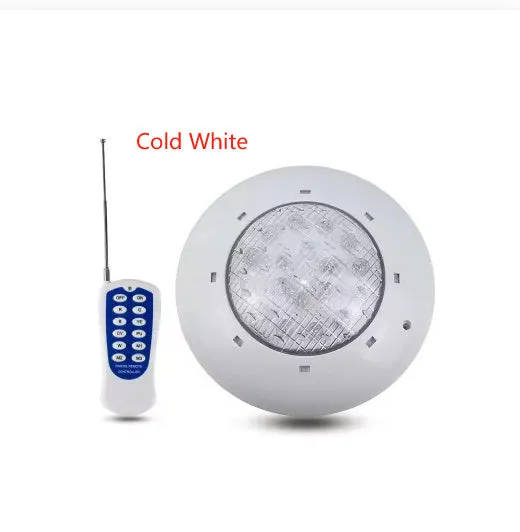 Round plastic wall-mounted underwater lamp 280mm diameter IP68 with RGB lighting