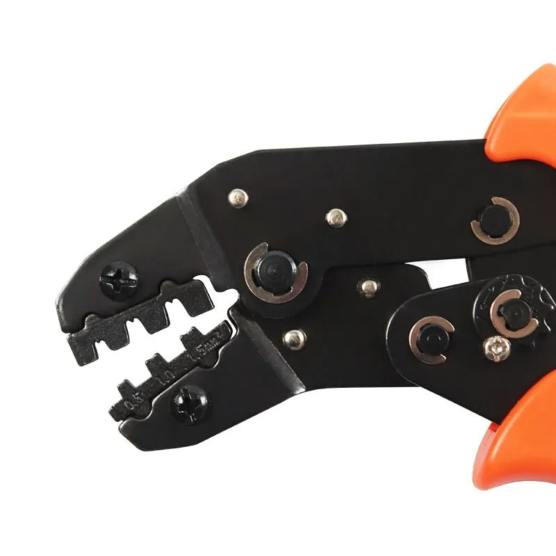 SN-48B portable terminal crimping pliers combination set with multiple jaw tools on a work surface.