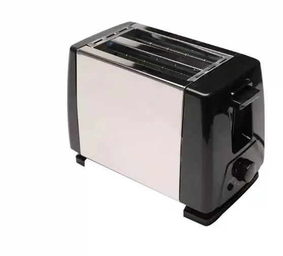 650W fully automatic metal toaster sandwich breakfast bread maker in silver with touch button