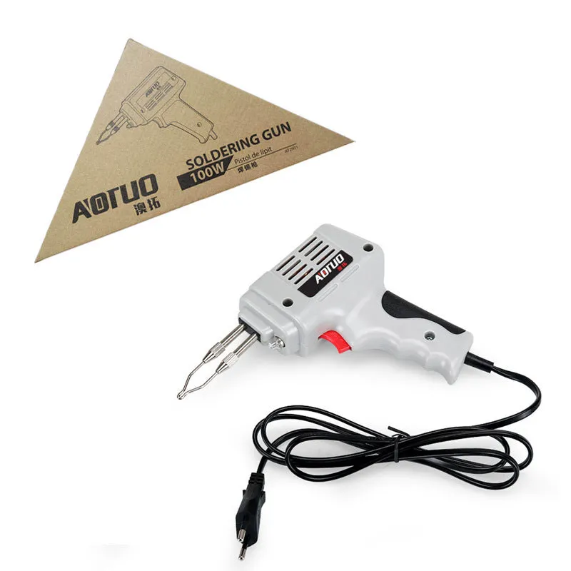 100W high power soldering gun with internal thermal iron head stored in toolbox set
