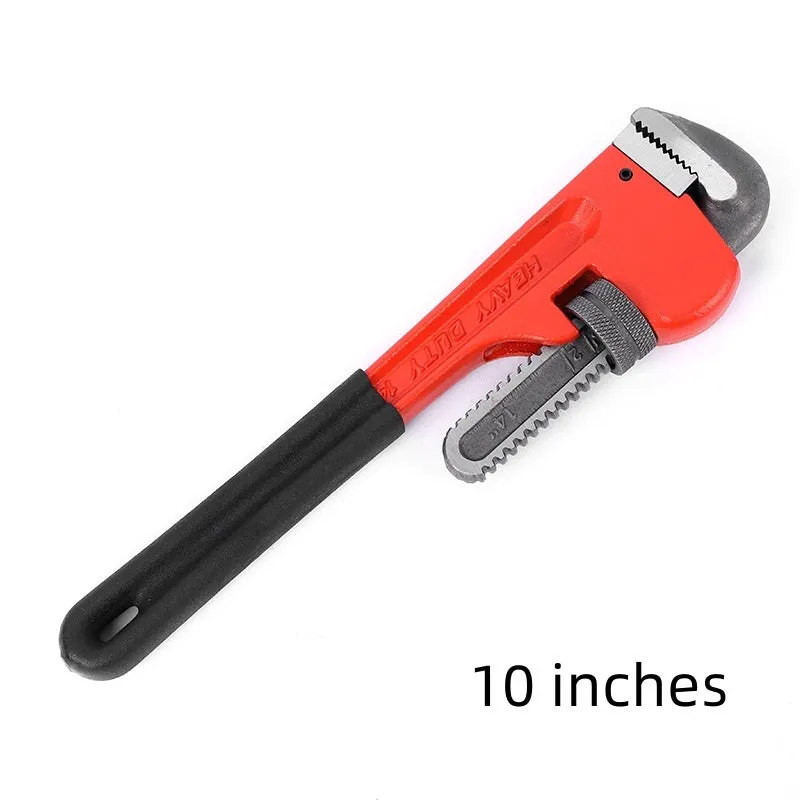 Heavy pipe tongs 45# steel clamps water pipe pliers 8 inch hardware tool