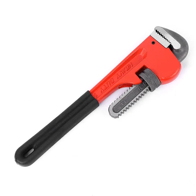 Heavy pipe tongs 45# steel clamps water pipe pliers 8 inch hardware tool