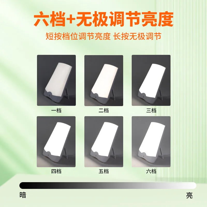 Phototherapy intelligent timing fluorescent lamp 12W bionic sunlight plastic shell for SAD with UK adapter