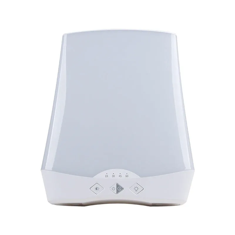 Phototherapy intelligent timing fluorescent lamp 12W bionic sunlight plastic shell for SAD with UK adapter