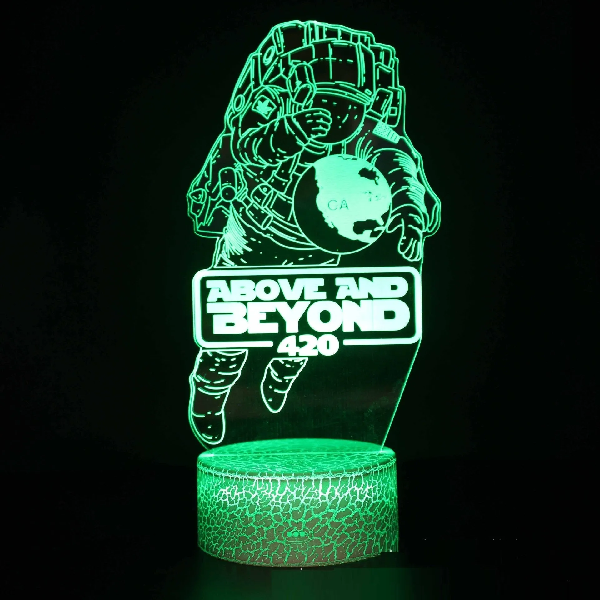 Fighter Series colourful creative 3D small night lamp with USB power and touch control for bedroom use
