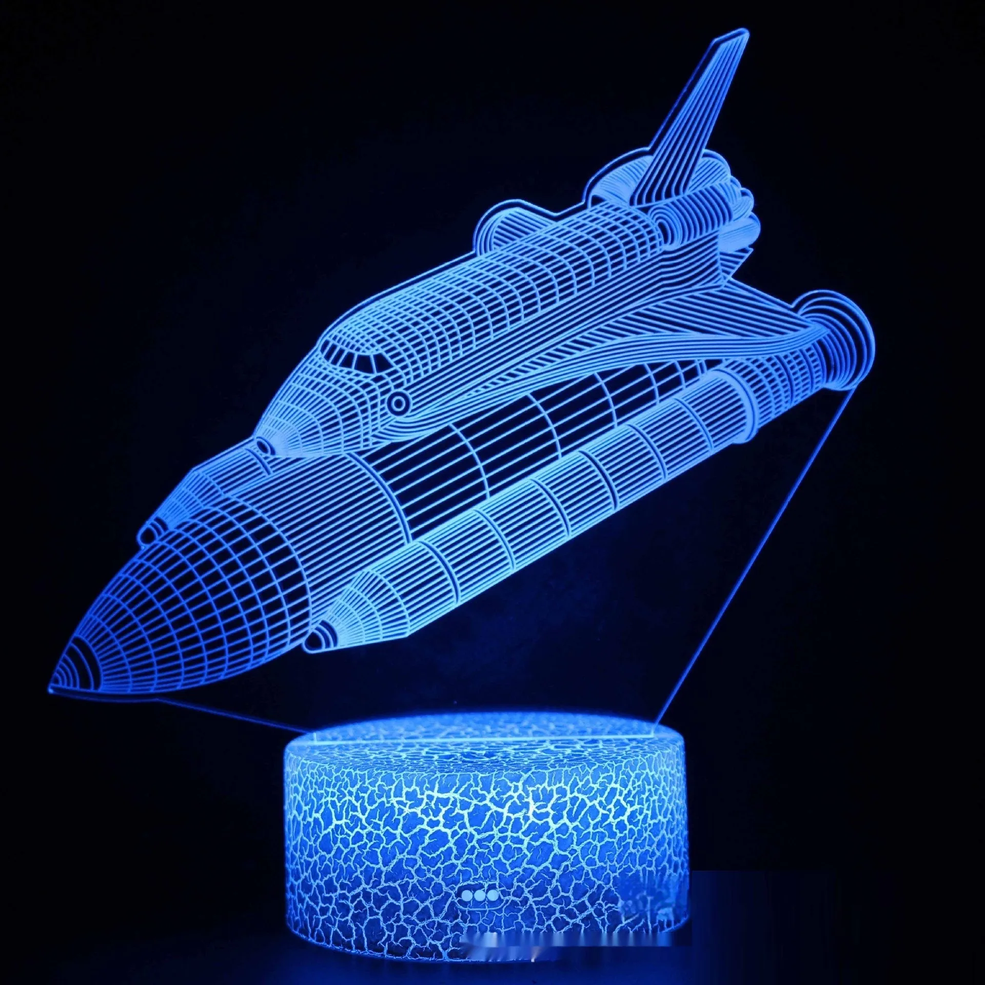 Fighter Series colourful creative 3D small night lamp with USB power and touch control for bedroom use