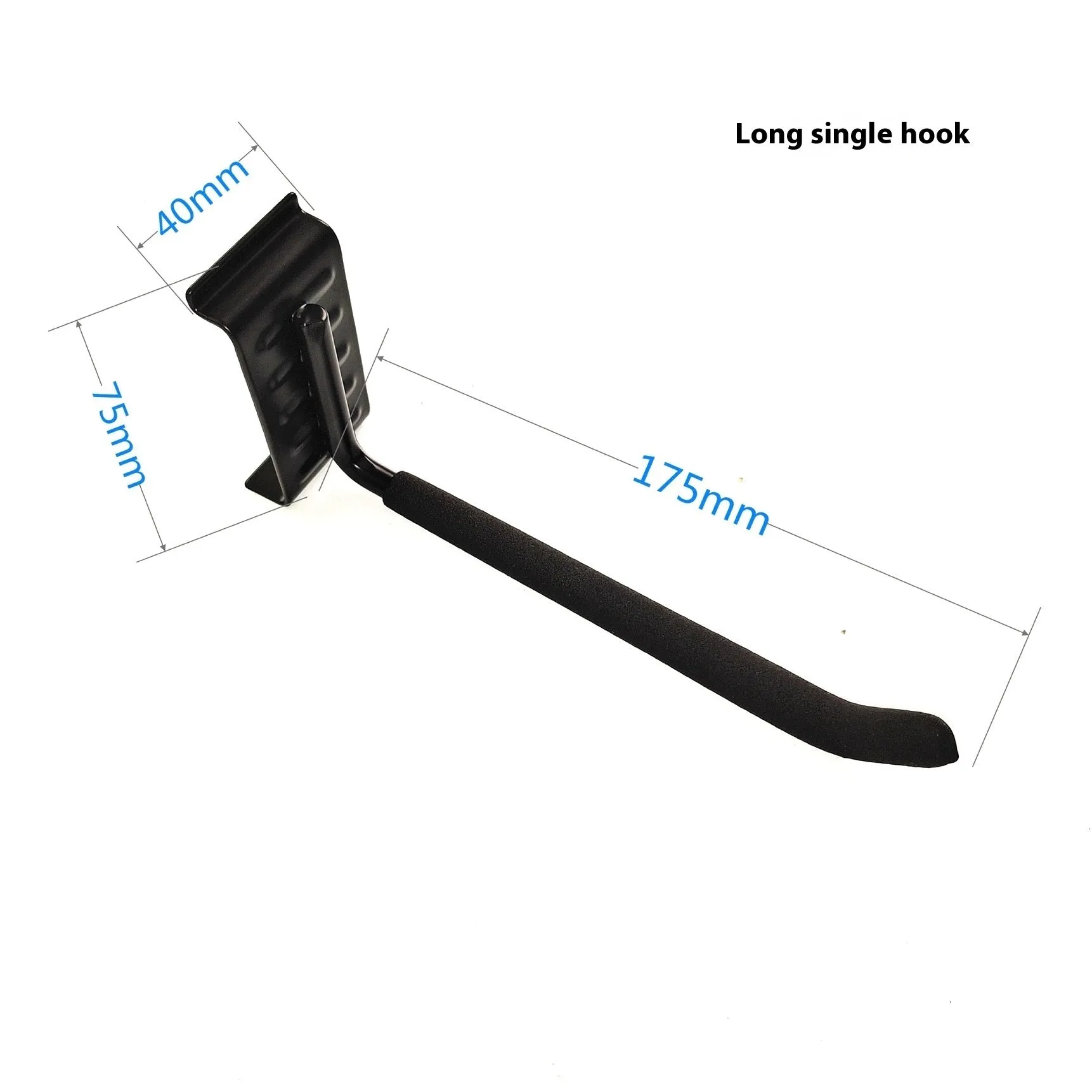 Heavy-duty garage removable adjustable wall hook with carbon steel alloy construction and 2 plates 6 hooks 2 straps