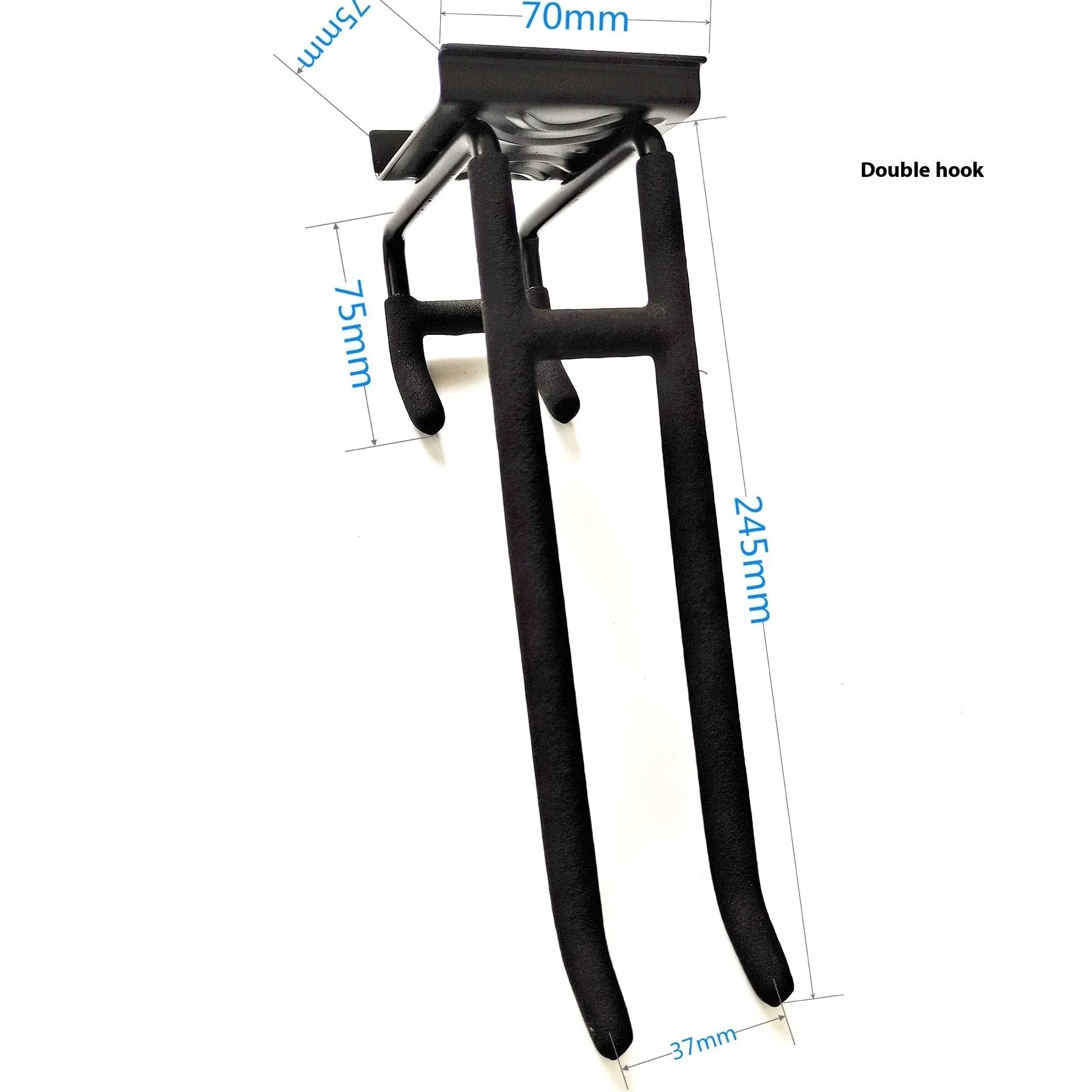 Heavy-duty garage removable adjustable wall hook with carbon steel alloy construction and 2 plates 6 hooks 2 straps