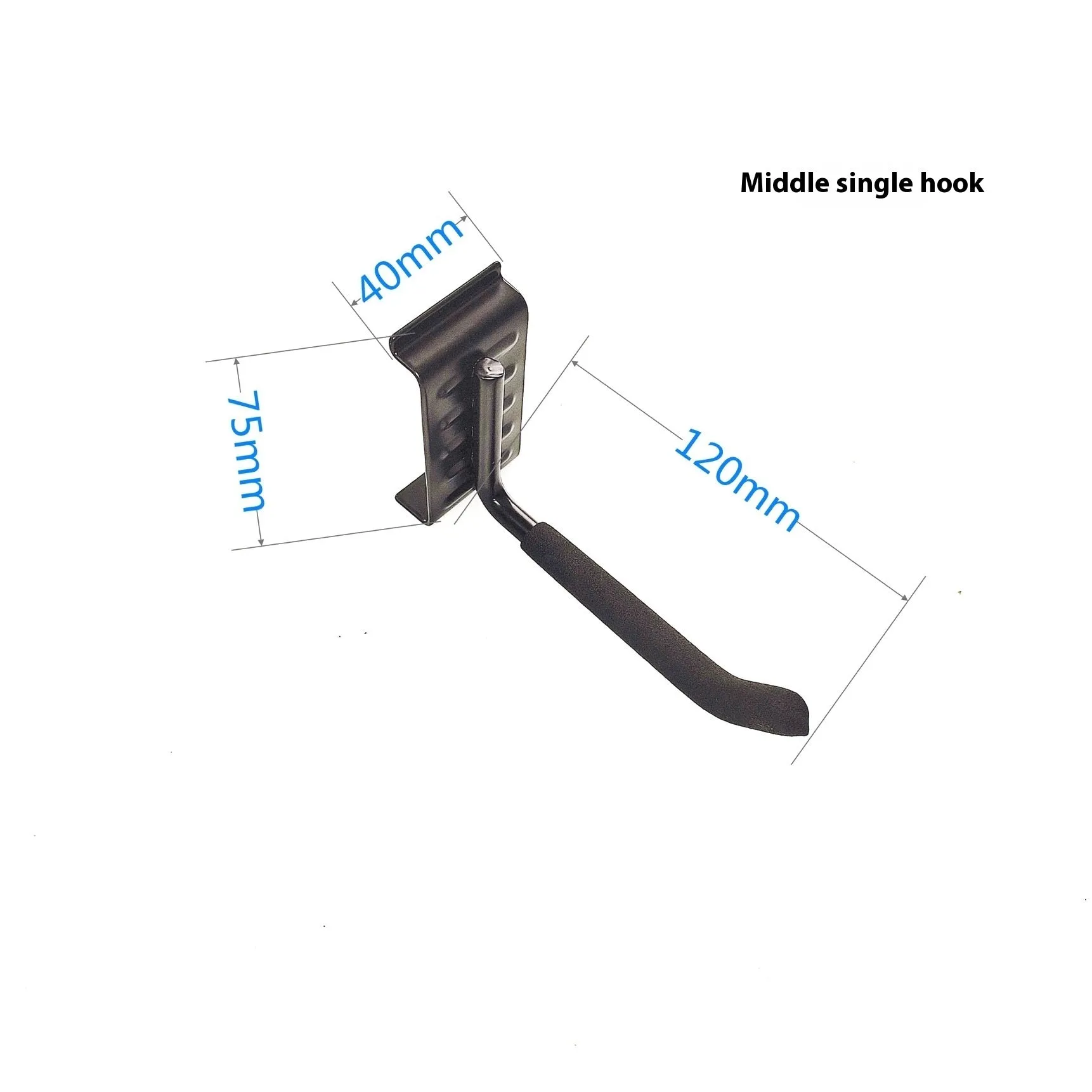 Heavy-duty garage removable adjustable wall hook with carbon steel alloy construction and 2 plates 6 hooks 2 straps