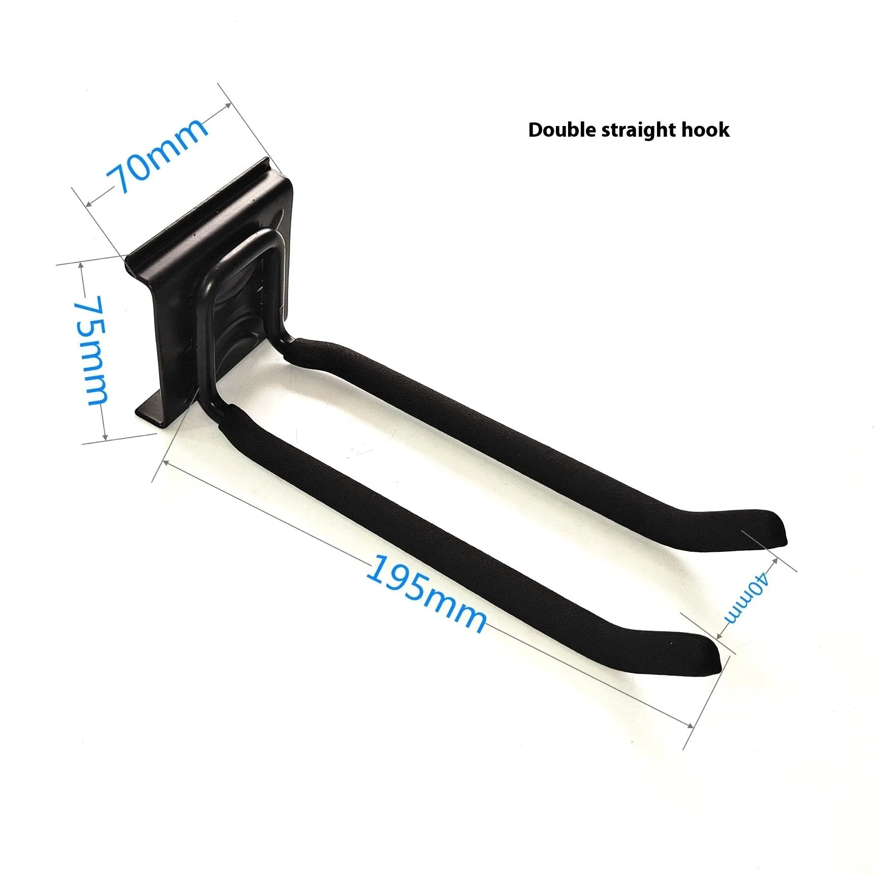 Heavy-duty garage removable adjustable wall hook with carbon steel alloy construction and 2 plates 6 hooks 2 straps