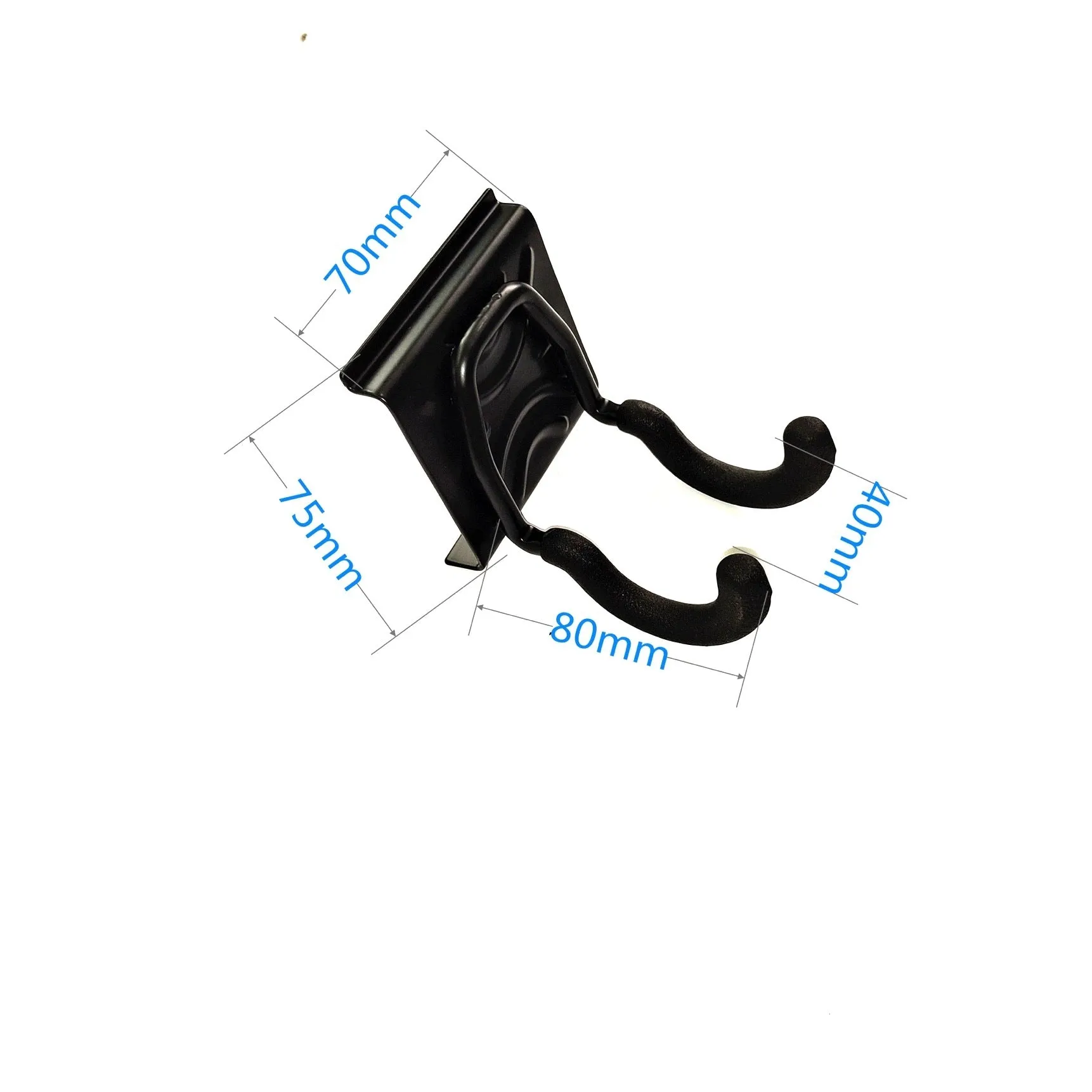 Heavy-duty garage removable adjustable wall hook with carbon steel alloy construction and 2 plates 6 hooks 2 straps