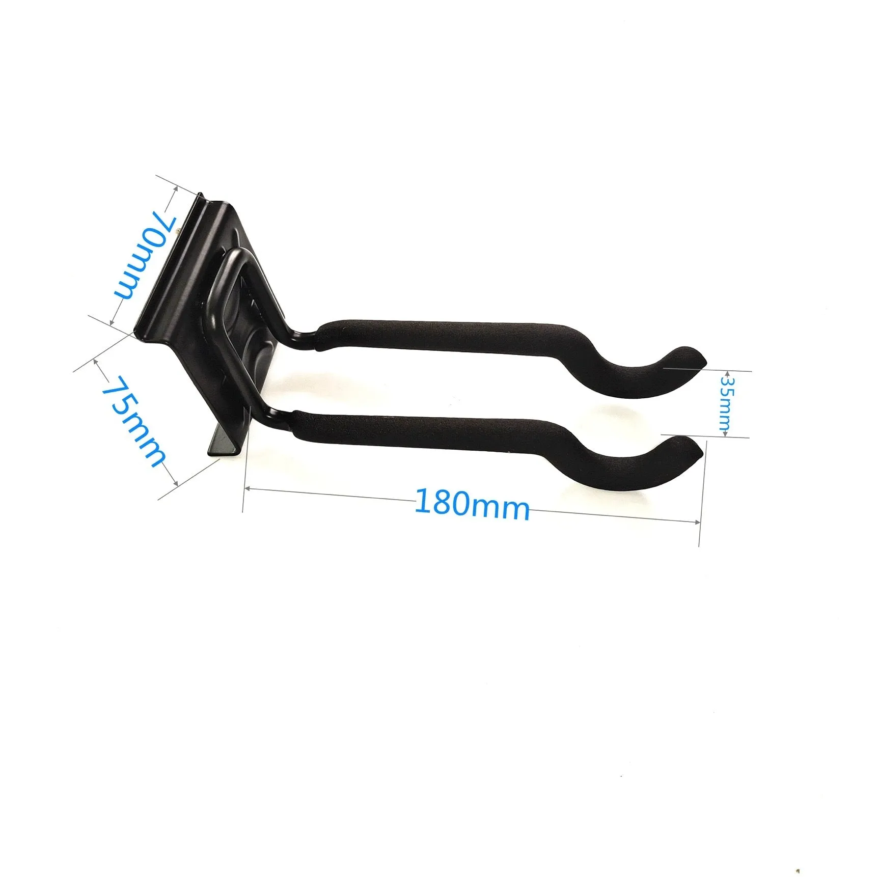 Heavy-duty garage removable adjustable wall hook with carbon steel alloy construction and 2 plates 6 hooks 2 straps