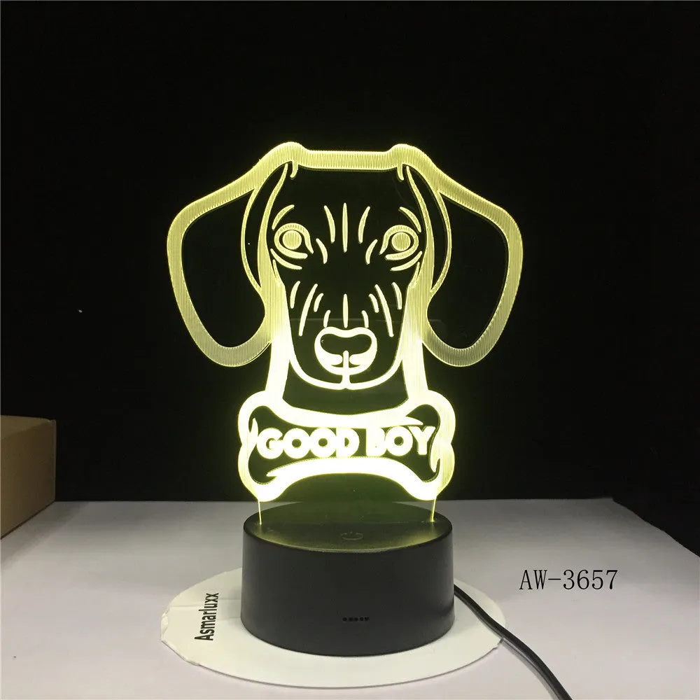 Remote control touch LED table lamp with colourful gradient light on acrylic shade.