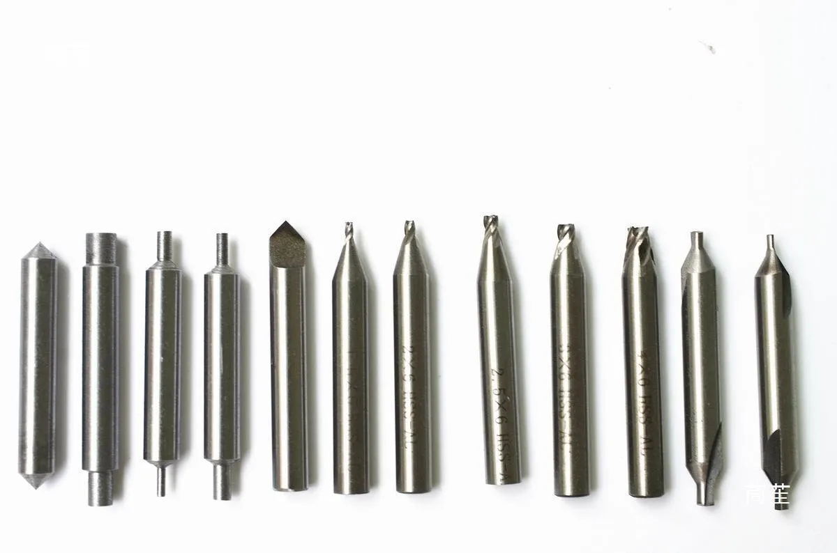 Vertical key machine accessories 17 piece full set with drill guide pin and sink milling cutter