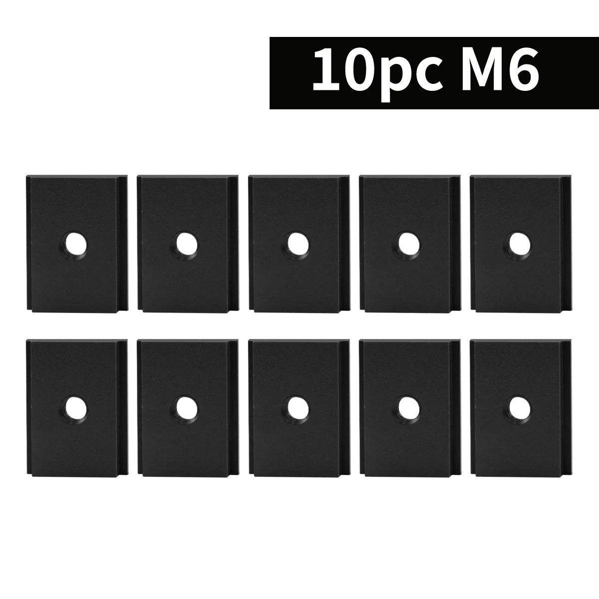 Aluminium T‑slot sliding chute sliders for woodworking, M6 and M8 thread, four colour options