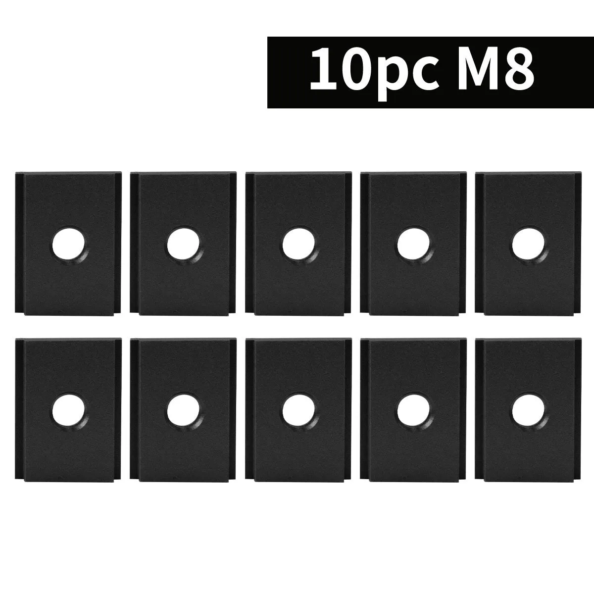 Aluminium T‑slot sliding chute sliders for woodworking, M6 and M8 thread, four colour options