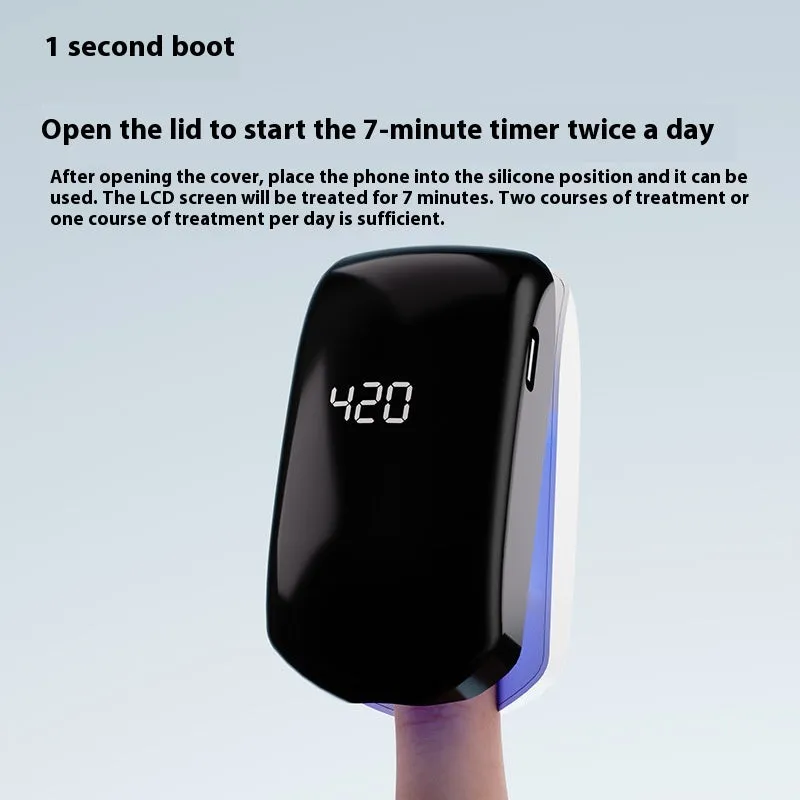 White UV onychomycosis laser light for fungus cleaning and quick-drying nail care