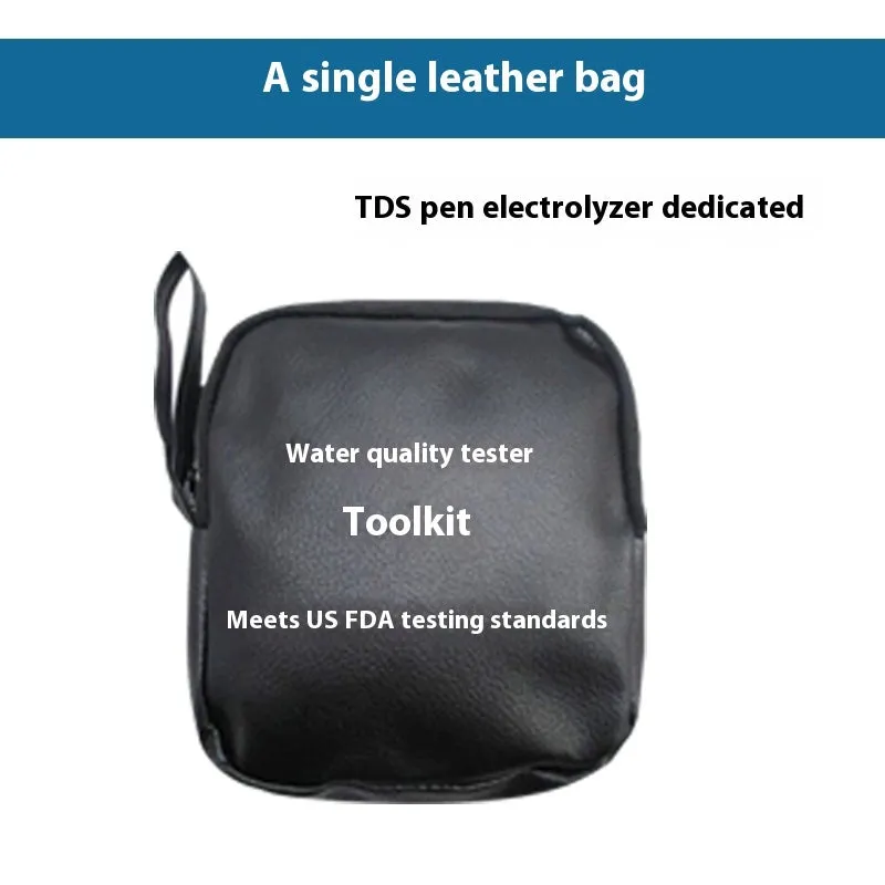 Water quality TDS test pen and electrolyzer kit for home water testing with carry bag options