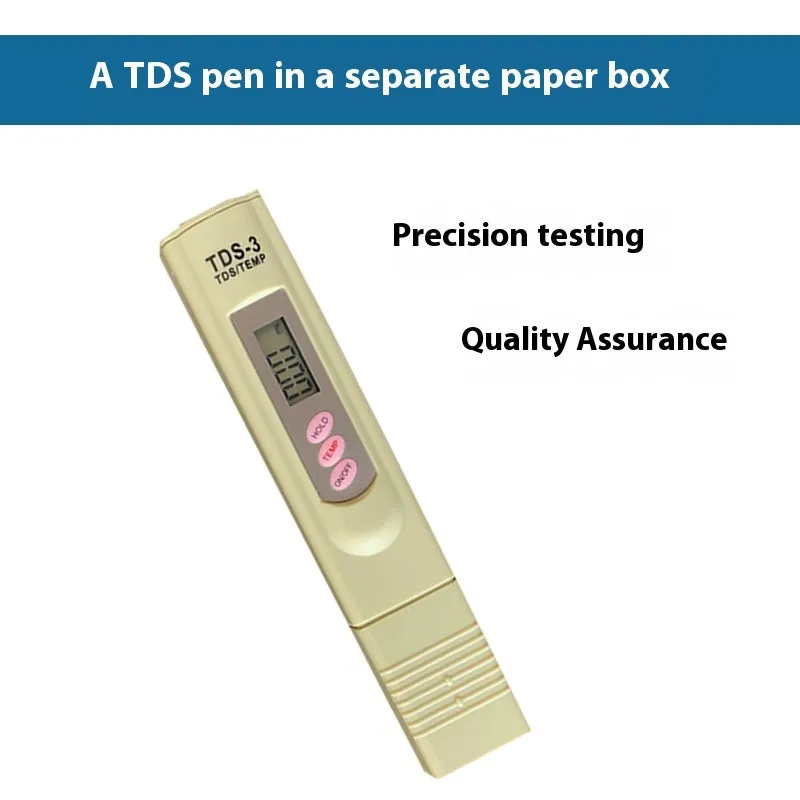 Water quality TDS test pen and electrolyzer kit for home water testing with carry bag options