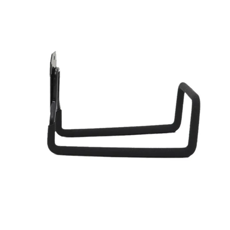 Heavy-duty thickened metal hook for bicycle storage – 80kg load capacity, black iron with extra lining, mounted on a wall