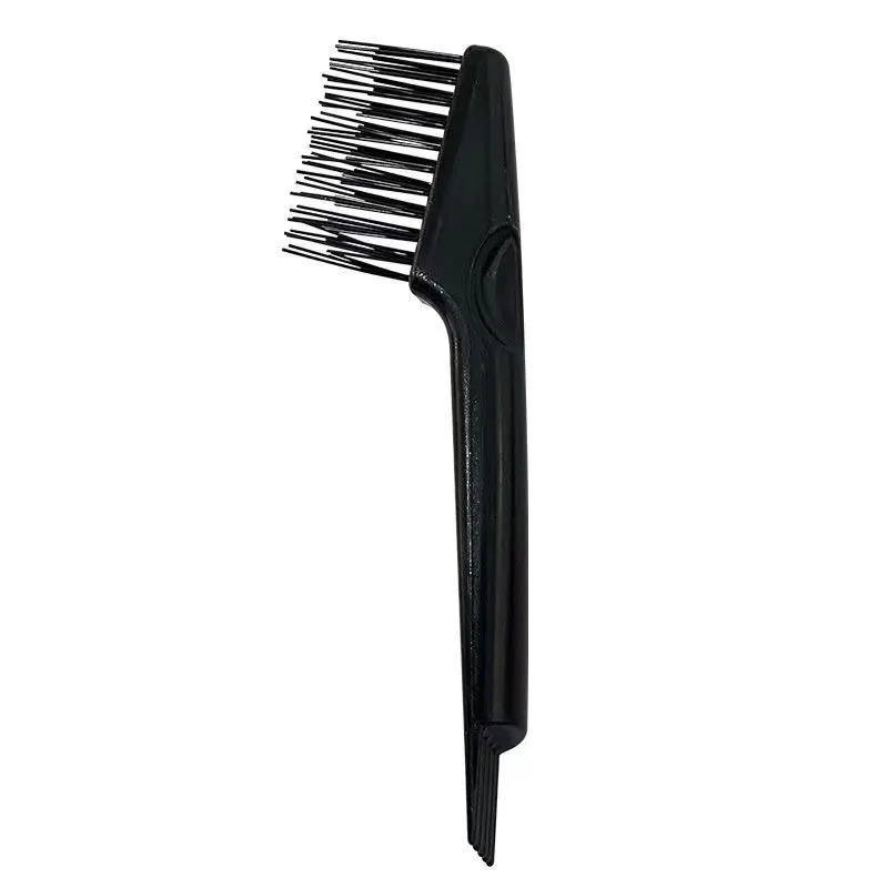 Large comb cleaner tool in black for removing hair and dust from hairbrushes