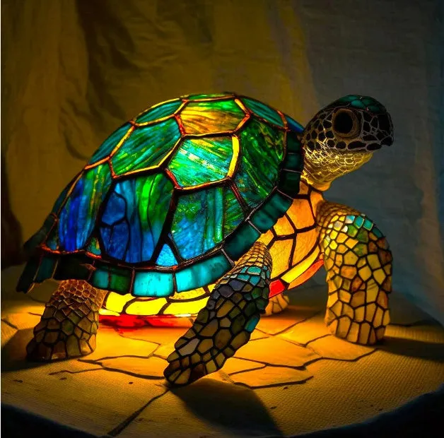 LED small night lamp art animal statue creative home desktop decoration 17cm USB switch corgi design
