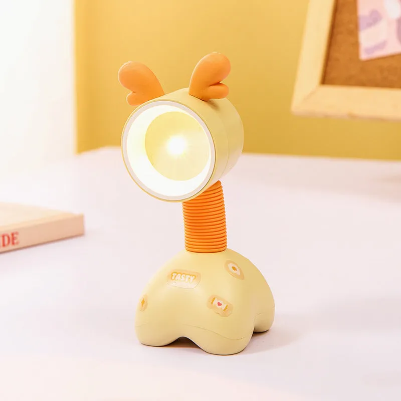 Cartoon character DIY small night lamp with magnetic base on a desktop