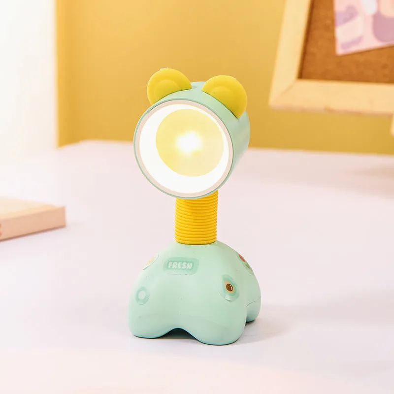 Cartoon character DIY small night lamp with magnetic base on a desktop