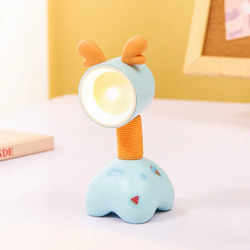 Cartoon character DIY small night lamp with magnetic base on a desktop